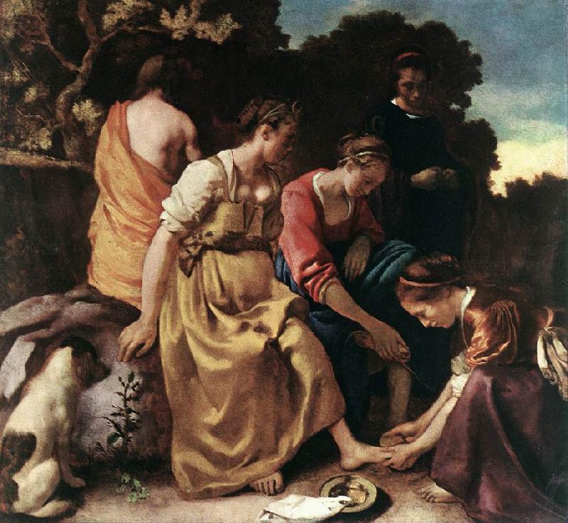 VERMEER VAN DELFT, Jan Diana and her Companions ae